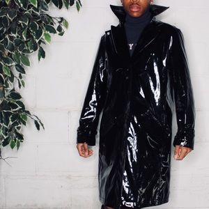 Amazing Vinyl Trench Coat 